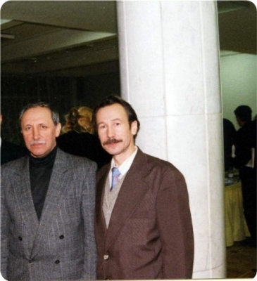 С поэтом Г.Чаловым. 